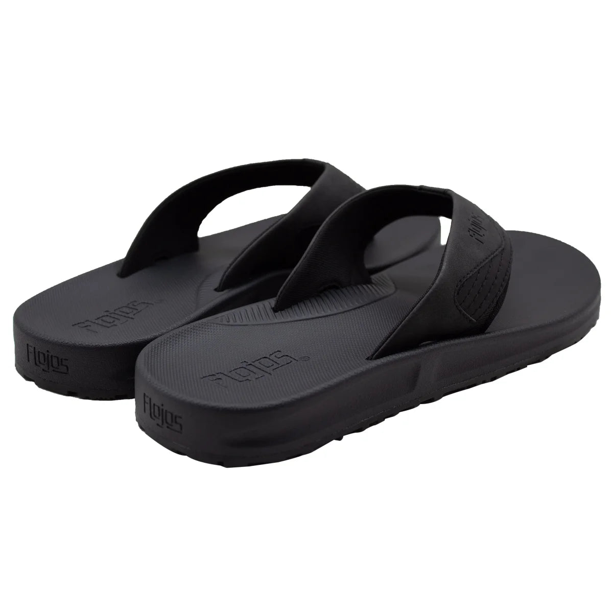 Flojos Men's Flip Flop, Black
